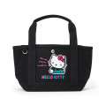 Japan Sanrio Original Mini Tote Bag - Hello Kitty : Retro Nostalgia Black - 1