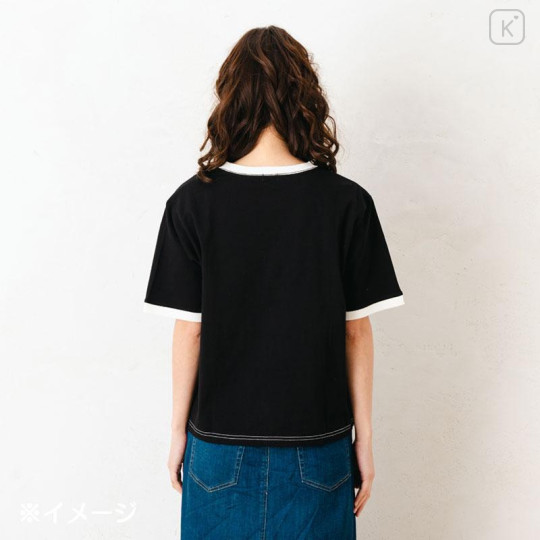 Japan Sanrio Original T-shirt - Hello Kitty : Retro Nostalgia Monochrome - 5