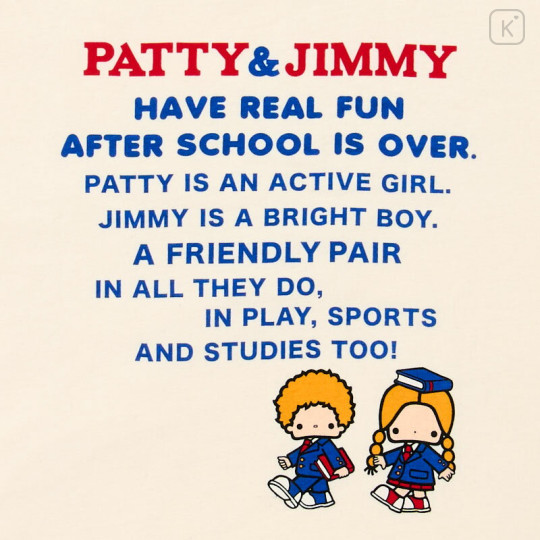 Japan Sanrio Original T-shirt - Patty & Jimmy : Retro Nostalgia - 2