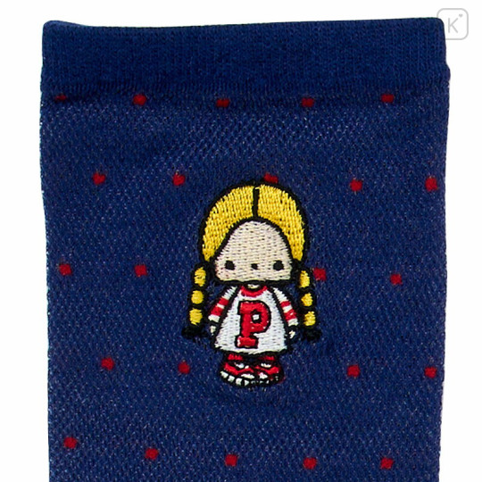 Japan Sanrio Original Crew Socks - Patty & Jimmy : Embroidery Retro Nostalgia - 2
