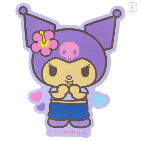 Japan Sanrio Die-cut Sticker - Kuromi : Tan Sunburned Summer - 1