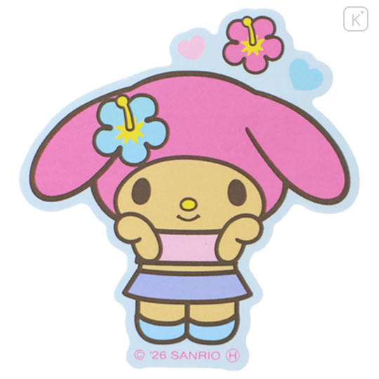 Japan Sanrio Die-cut Sticker - My Melody : Tan Sunburned Summer - 1