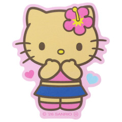 Japan Sanrio Die-cut Sticker - Hello Kitty : Tan Sunburned Summer