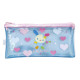 Japan Sanrio Slim Pen Pouch Pencil Case - Usahana : Glitter Blue Heart