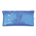 Japan Sanrio Slim Pen Pouch Pencil Case - Kuromi : Glitter Blue Baku - 2