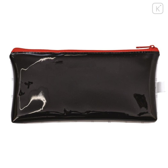 Japan Sanrio Slim Pen Pouch Pencil Case - Hello Kitty : Glitter Black - 2