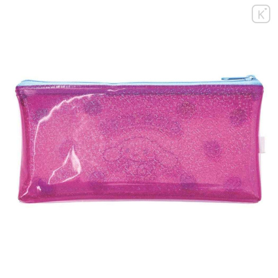 Japan Sanrio Slim Pen Pouch Pencil Case - Cinnamoroll : Glitter Purple - 2