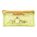 Japan Sanrio Slim Pen Pouch Pencil Case - Pompompurin : Glitter Friends Yellow - 1