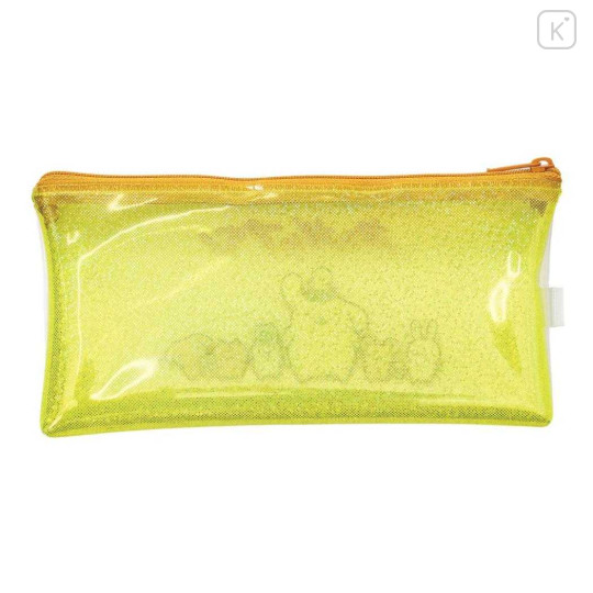 Japan Sanrio Slim Pen Pouch Pencil Case - Pompompurin : Glitter Friends Yellow - 2