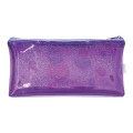 Japan Sanrio Slim Pen Pouch Pencil Case - Hangyodon : Glitter Blue Purple - 2