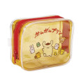Japan Sanrio Glitter Clear Cosmetic Pouch - Pompompurin : Friends Yellow - 1
