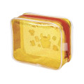 Japan Sanrio Glitter Clear Cosmetic Pouch - Pompompurin : Friends Yellow - 2