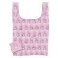 Japan Sanrio Eco Shopping Bag With Pocket - My Melody : 3D Pink All Over Pattern - 1