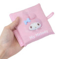 Japan Sanrio Eco Shopping Bag With Pocket - My Melody : 3D Pink All Over Pattern - 4