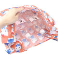 Japan Sanrio Eco Shopping Bag With Pocket - Hello Kitty : 3D All Over Pattern - 3