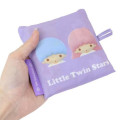 Japan Sanrio Eco Shopping Bag With Pocket - Little Twin Stars : 3D All Over Pattern - 4