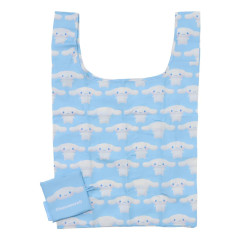 Japan Sanrio Eco Shopping Bag With Pocket - Cinnamoroll : 3D All Over Pattern