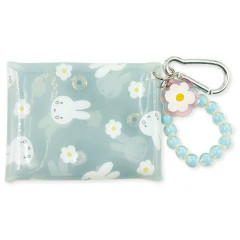 Japan Miffy Multi Clear Case with Carabiner - Crying Flower Bead Bijou