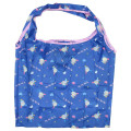 Japan Sanrio Eco Shopping Bag With Pouch - Usahana : Navy All Over Pattern - 1