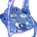 Japan Sanrio Eco Shopping Bag With Pouch - Usahana : Navy All Over Pattern - 3