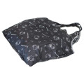 Japan Sanrio Eco Shopping Bag With Pouch - Hello Kitty : Monochrome All Over Pattern - 2