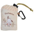 Japan Sanrio Eco Shopping Bag With Pouch - Pochacco : Beige All Over Pattern - 4