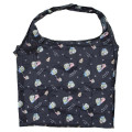 Japan Minions Eco Shopping Bag With Pouch - Minions : Bob Black All Over Pattern - 1