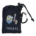 Japan Minions Eco Shopping Bag With Pouch - Minions : Bob Black All Over Pattern - 4