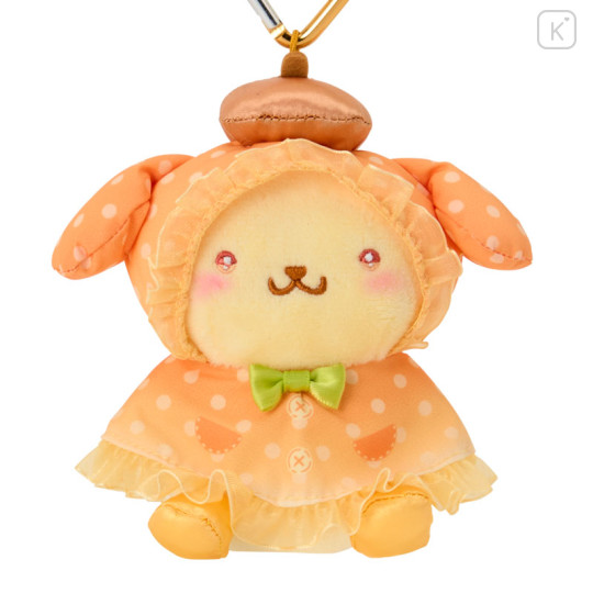Japan Sanrio Original Mascot Holder - Pompompurin : Sweet Rain Collection Raincoat - 2
