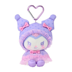 Japan Sanrio Original Mascot Holder - Kuromi : Sweet Rain Collection Raincoat