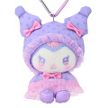 Japan Sanrio Original Mascot Holder - Kuromi : Sweet Rain Collection Raincoat - 2