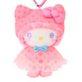 Japan Sanrio Original Mascot Holder - Hello Kitty : Sweet Rain Collection Raincoat - 2