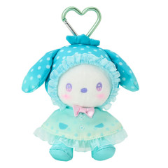 Japan Sanrio Original Mascot Holder - Pochacco : Sweet Rain Collection Raincoat
