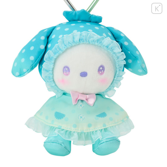 Japan Sanrio Original Mascot Holder - Pochacco : Sweet Rain Collection Raincoat - 2