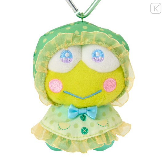 Japan Sanrio Original Mascot Holder - Keroppi : Sweet Rain Collection Raincoat - 2