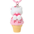 Japan Sanrio Original Mascot Bag Charm Keychain - Hello Kitty : Dreamy Ice Cream - 3
