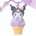 Japan Sanrio Original Mascot Bag Charm Keychain - Kuromi : Dreamy Ice Cream - 2