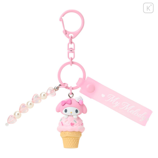 Japan Sanrio Original Mascot Bag Charm Keychain - My Melody : Dreamy Ice Cream - 1