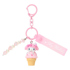 Japan Sanrio Original Mascot Bag Charm Keychain - My Melody : Dreamy Ice Cream