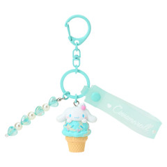 Japan Sanrio Original Mascot Bag Charm Keychain - Cinnamoroll : Dreamy Ice Cream