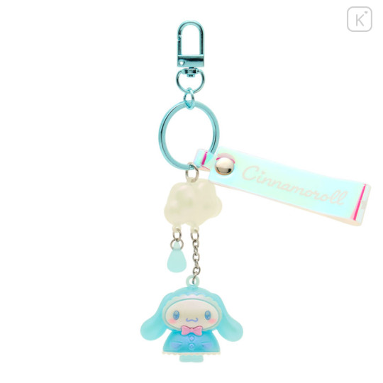 Japan Sanrio Original Mascot Bag Charm Keychain - Cinnamoroll : Sweet Rain Collection Aurora - 1