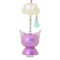 Japan Sanrio Original Mascot Bag Charm Keychain - Kuromi : Sweet Rain Collection Aurora - 3