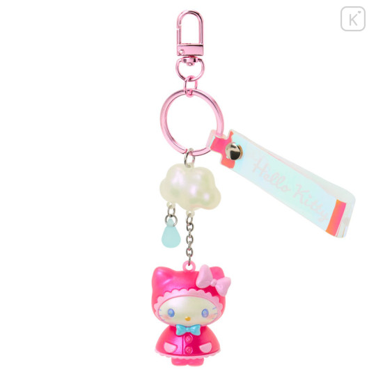 Japan Sanrio Original Mascot Bag Charm Keychain - Hello Kitty : Sweet Rain Collection Aurora - 1