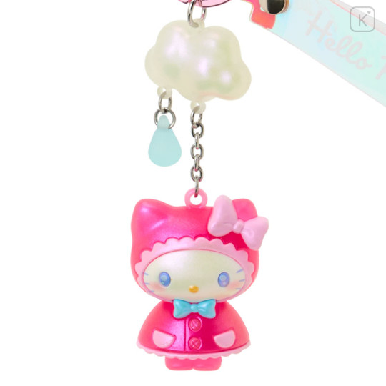 Japan Sanrio Original Mascot Bag Charm Keychain - Hello Kitty : Sweet Rain Collection Aurora - 2