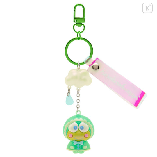 Japan Sanrio Original Mascot Bag Charm Keychain - Keroppi : Sweet Rain Collection Aurora - 1
