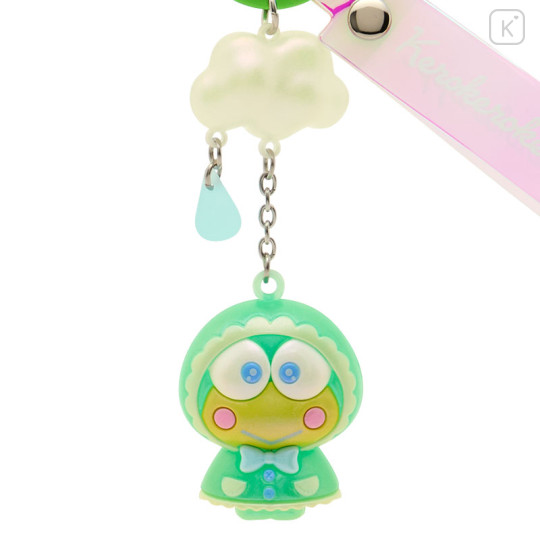 Japan Sanrio Original Mascot Bag Charm Keychain - Keroppi : Sweet Rain Collection Aurora - 2