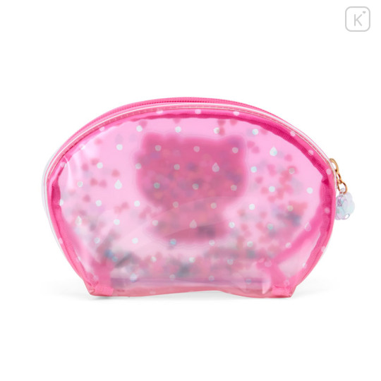 Japan Sanrio Original Glitter Clear Cosmetic Pouch - Hello Kitty : Sweet Rain Collection - 2