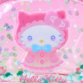 Japan Sanrio Original Glitter Clear Cosmetic Pouch - Hello Kitty : Sweet Rain Collection - 4