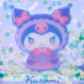 Japan Sanrio Original Glitter Clear Cosmetic Pouch - Kuromi : Sweet Rain Collection - 4