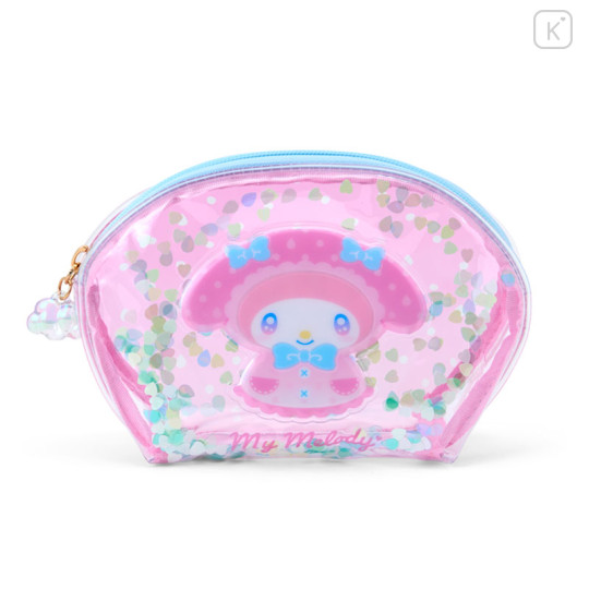 Japan Sanrio Original Glitter Clear Cosmetic Pouch - My Melody : Sweet Rain Collection - 1